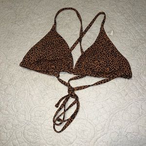 Xhilaration Cheetah Print Bikini Top